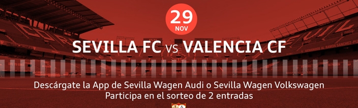 Sortedas las entradadas de Sevilla Wagen para ver este domingo el partido Sevilla FC-Valencia CF