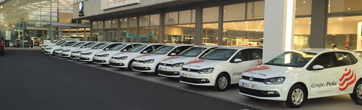 Sevilla Wagen Volkswagen entrega una flota de 20 vehículos a Grupo Peña Automoción